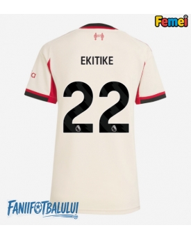 Liverpool Hugo Ekitike #22 Tricou Fotbal Replică 2025-26 Femei Deplasare